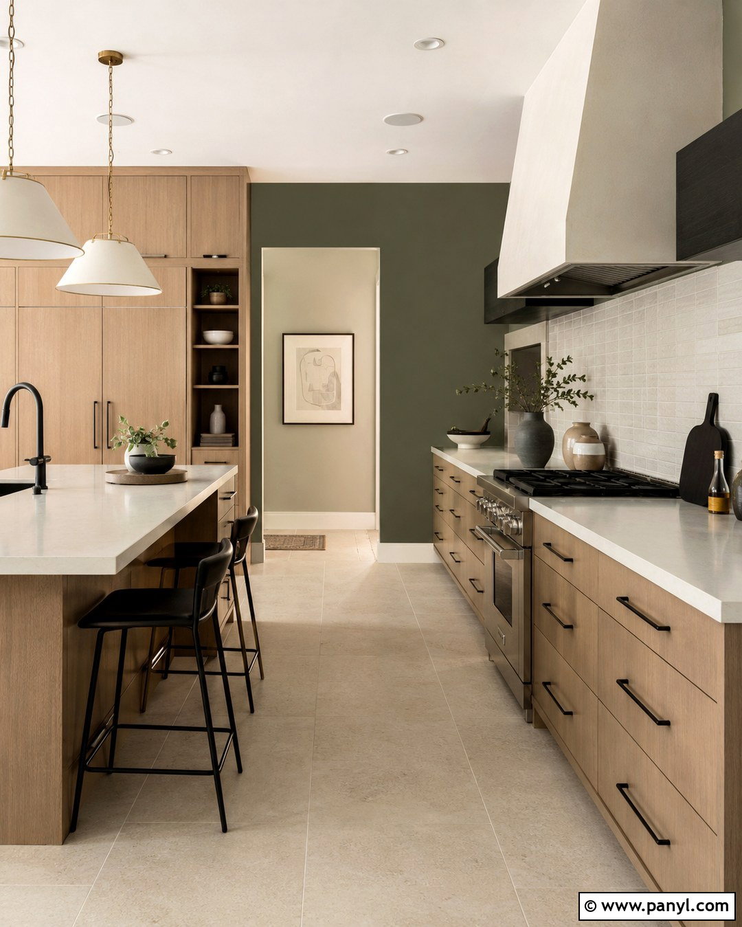Gray Green Kitchen Walls - 20 Best Green Color For Kitchen Walls