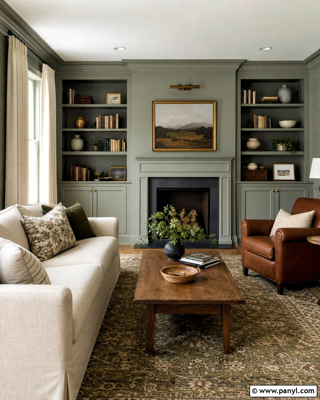 Gray Green Living Room Walls - 20 living room wall paint color ideas