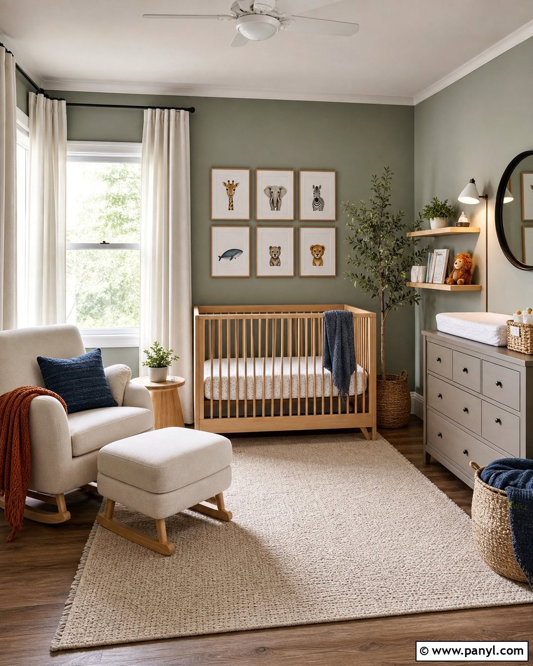 Gray Green Nursery Walls - 20 Green Nursery Wall Color Ideas