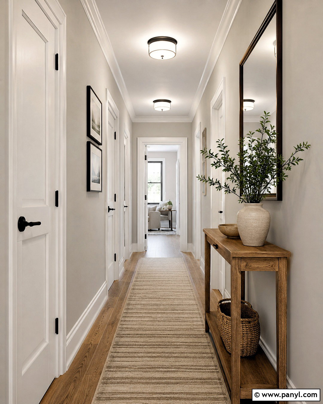 Gray Hallway Walls With White Doors And Trim - 20 White Trim With Gray Walls