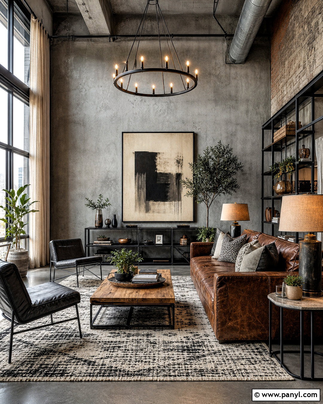 Gray Industrial Loft Room - 20 gray room ideas