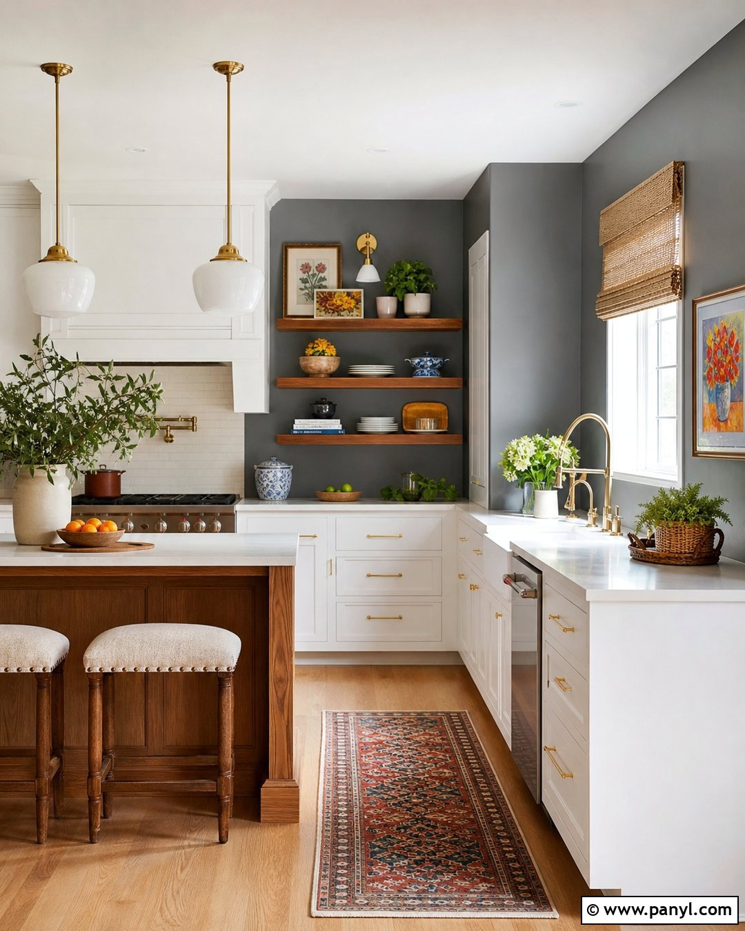 Gray Kitchen Walls For A Sunny Kitchen - 30 gray kitchen walls