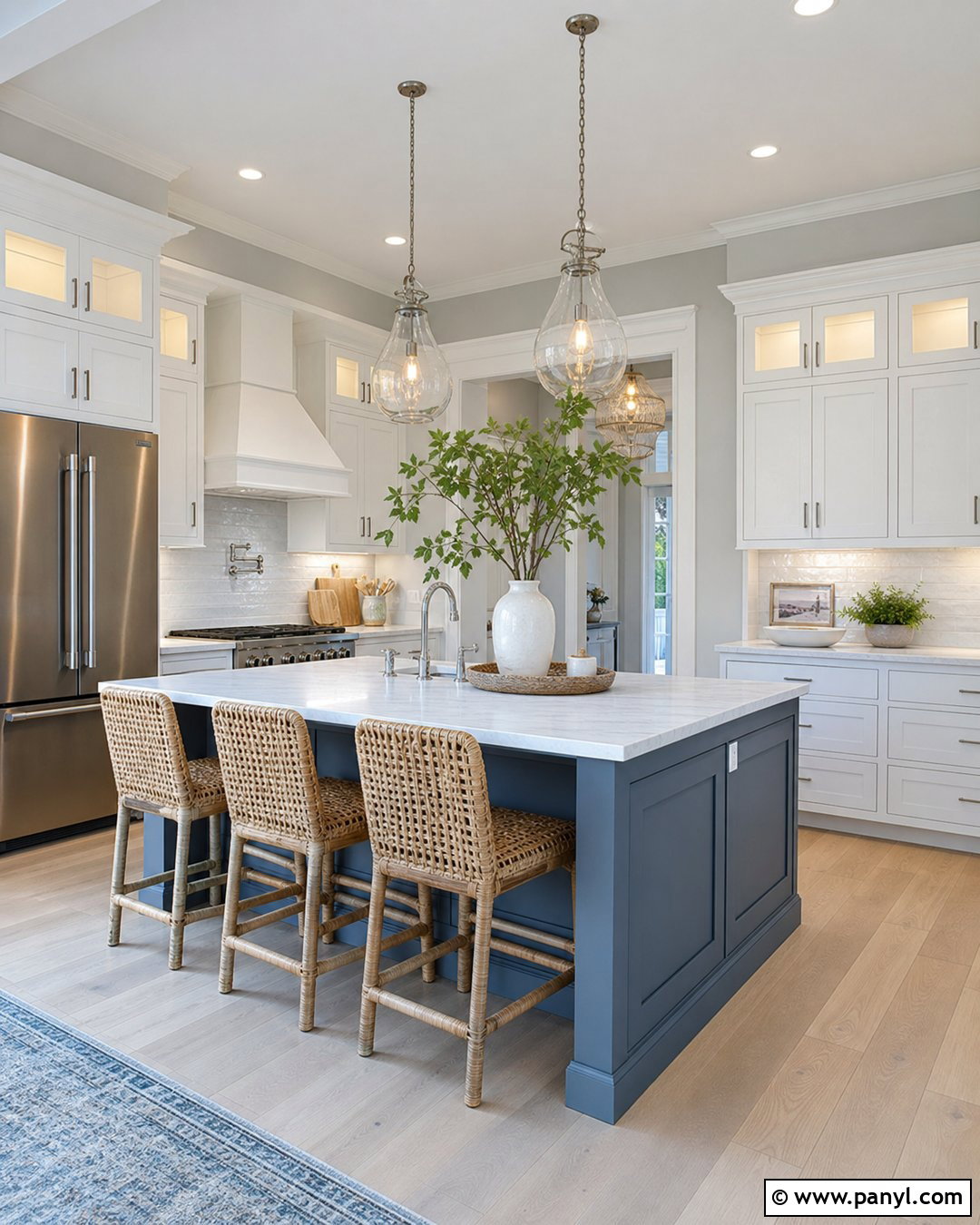 Gray Kitchen Walls In A Coastal Kitchen - 25 Kitchen With Gray Walls