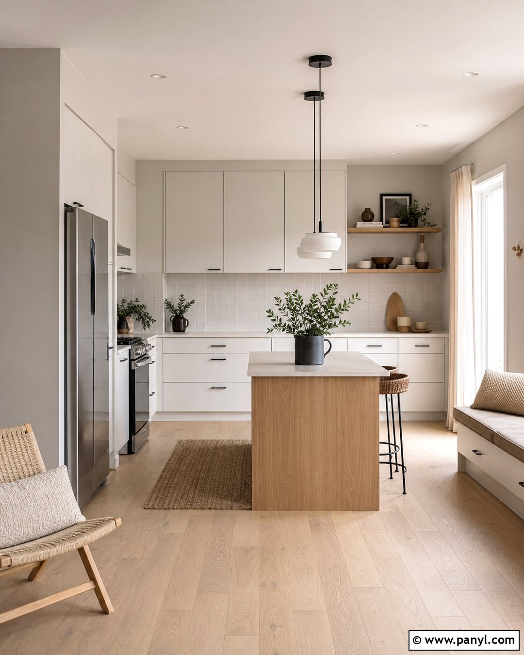 Gray Kitchen Walls In A Scandinavian Kitchen - 25 Kitchen With Gray Walls