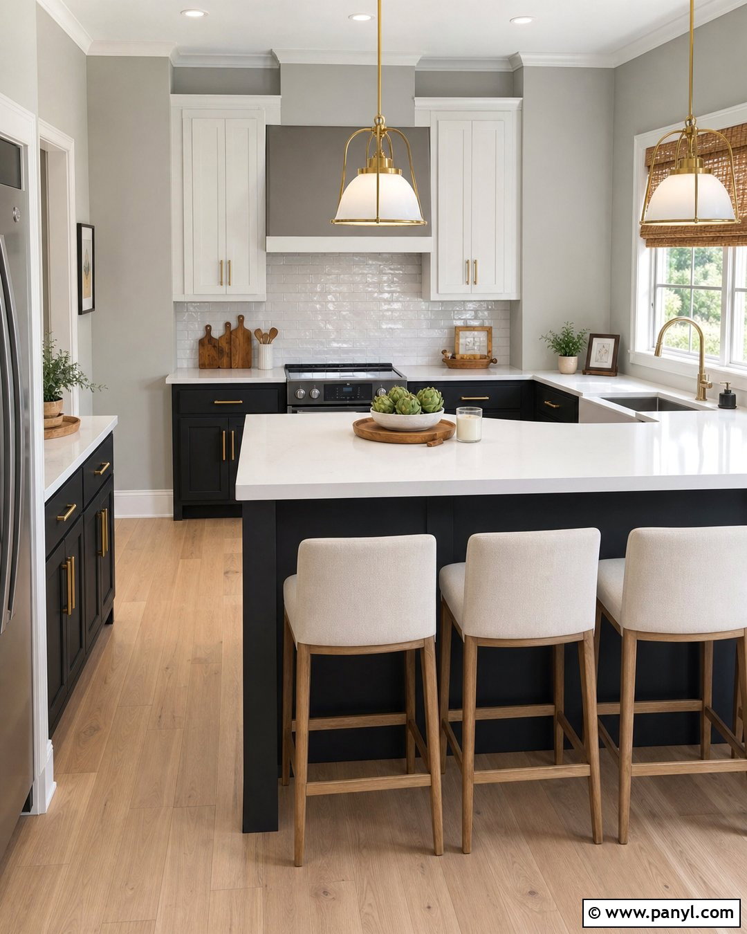 Gray Kitchen Walls With Black Cabinets - 30 gray kitchen walls