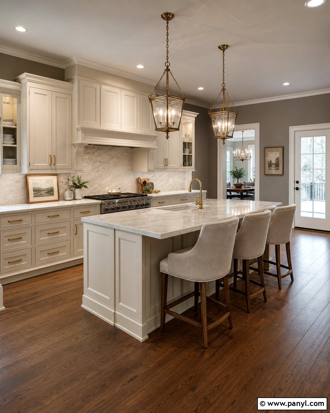 Gray Kitchen Walls With Cream Cabinets - 25 Kitchen With Gray Walls