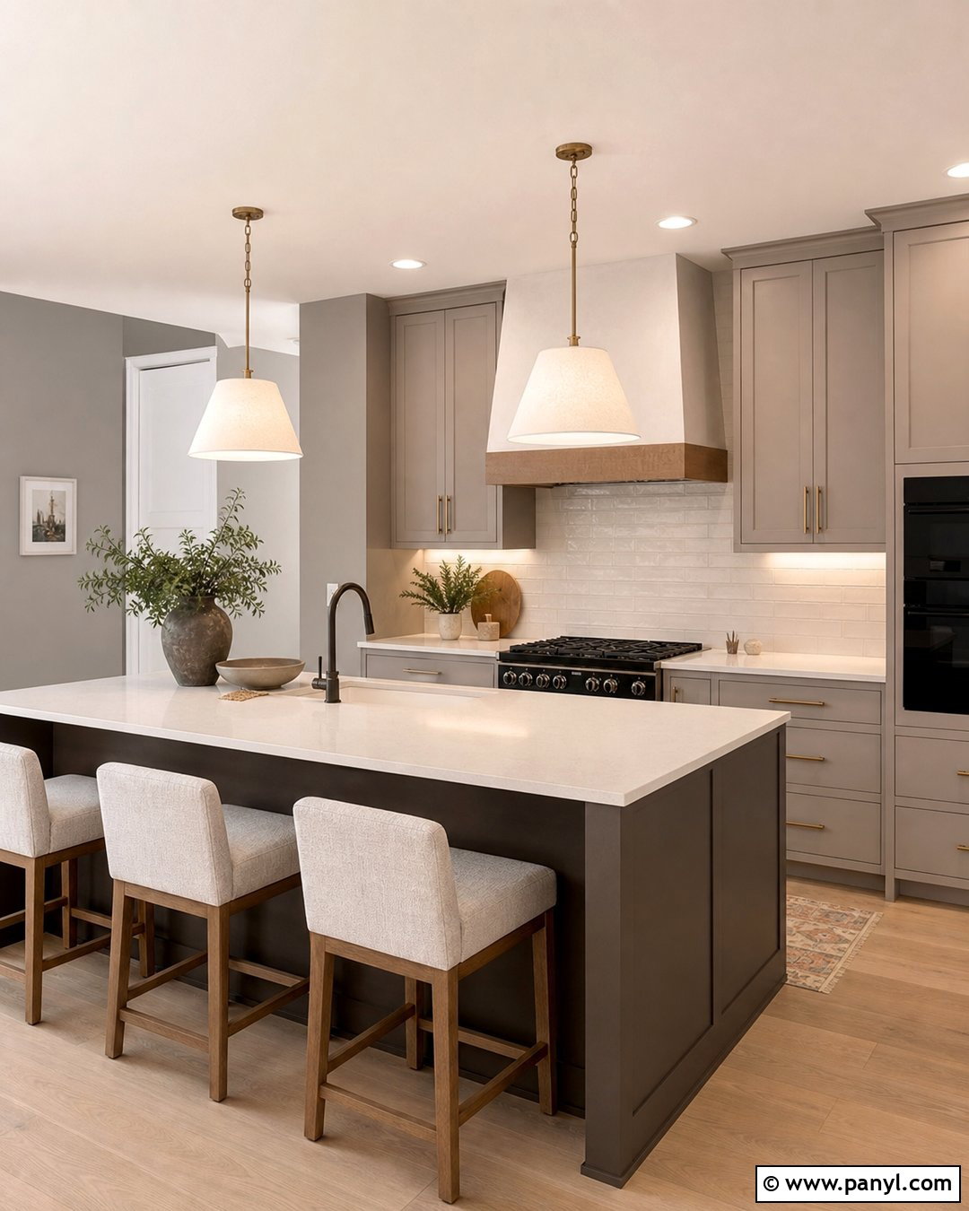 Gray Kitchen Walls With Greige Cabinets - 30 gray kitchen walls