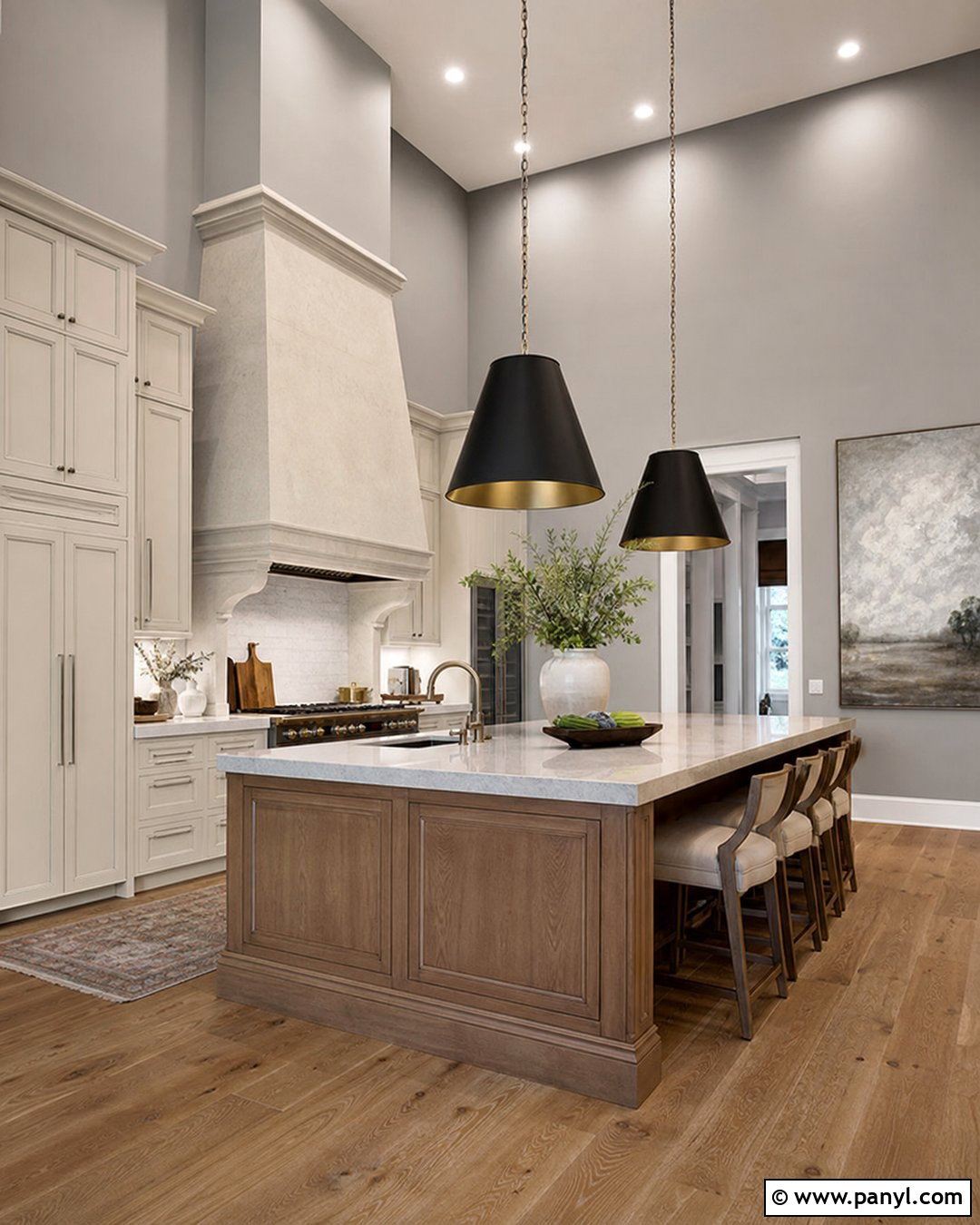 Gray Kitchen Walls With High Ceilings - 30 gray kitchen walls