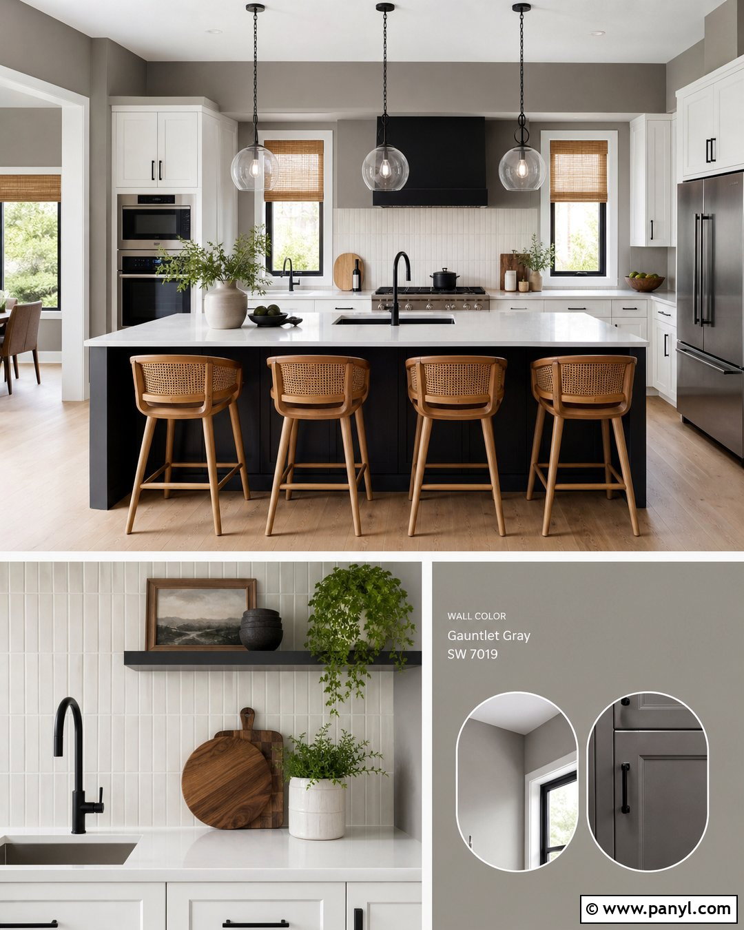 Gray Kitchen Walls With Matte Black Accents - 30 gray kitchen walls