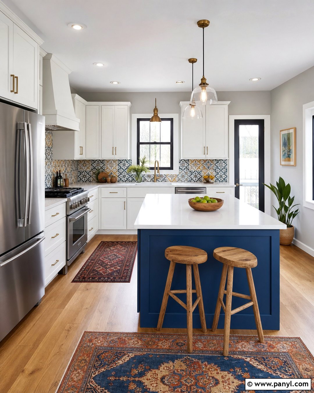 Gray Kitchen Walls With Patterned Tile - 25 Kitchen With Gray Walls