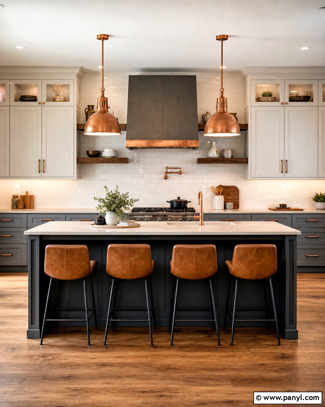 Gray Kitchen With Copper Accents - 20 gray kitchen ideas color combos