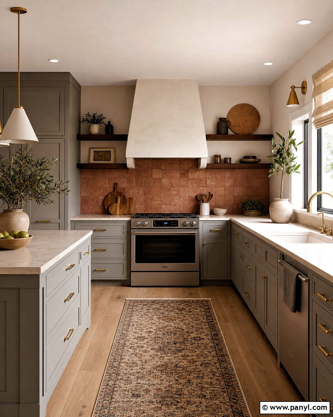 Gray Kitchen With Terracotta - 20 gray kitchen ideas color combos