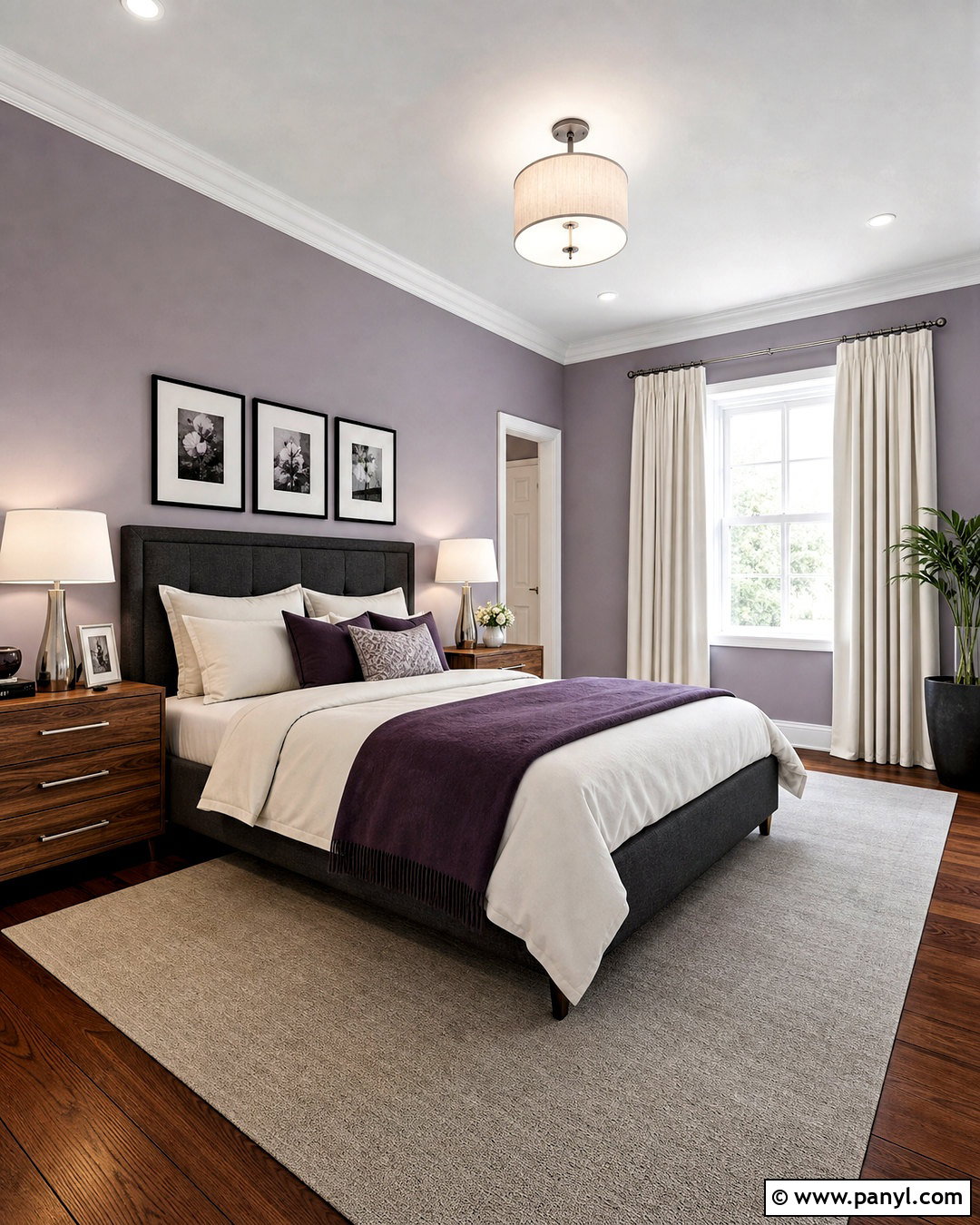 Gray Lavender Purple Bedroom - 20 purple paint colors bedroom ideas