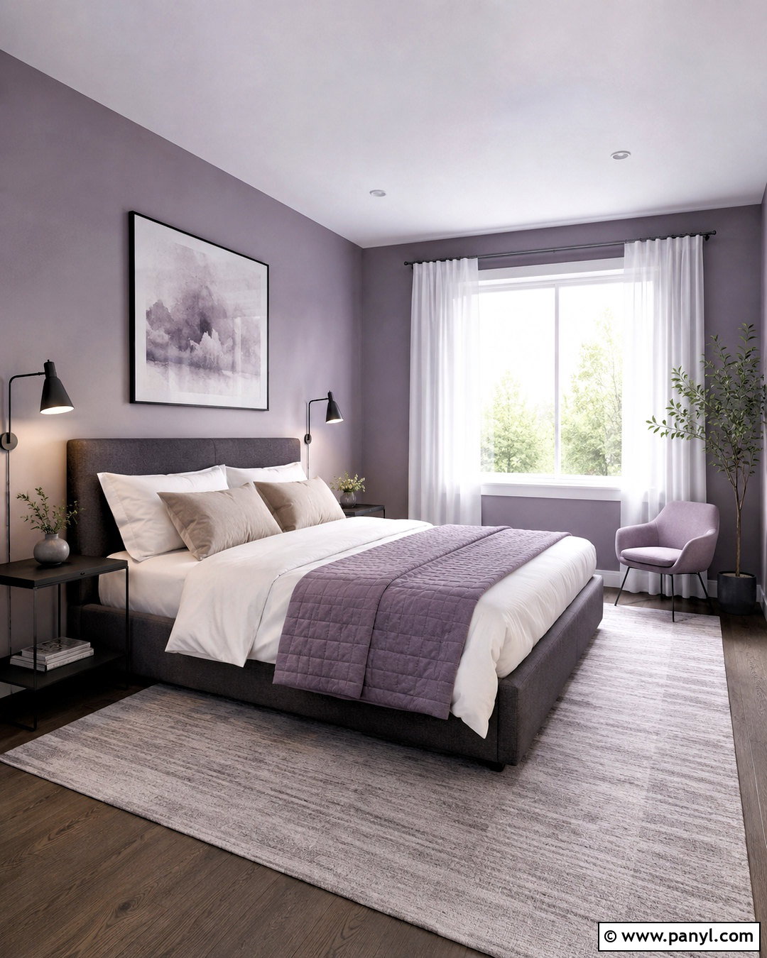Gray Lilac Pastel Bedroom - 20 modern pastel bedroom ideas