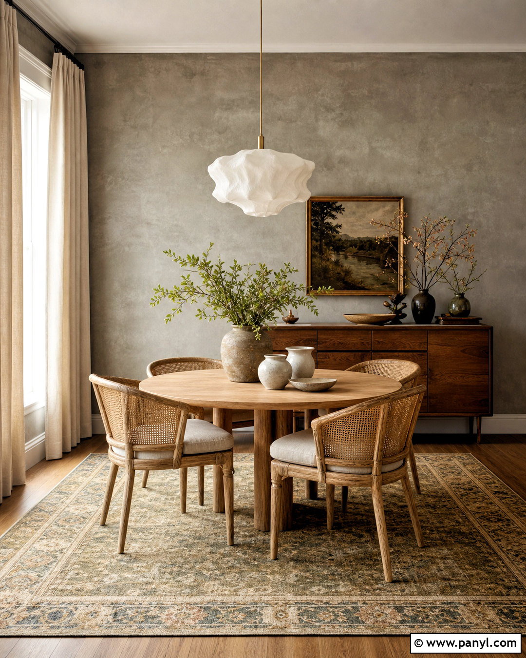 Gray Limewash Accent Wall Dining Room - 20 gray accent wall ideas