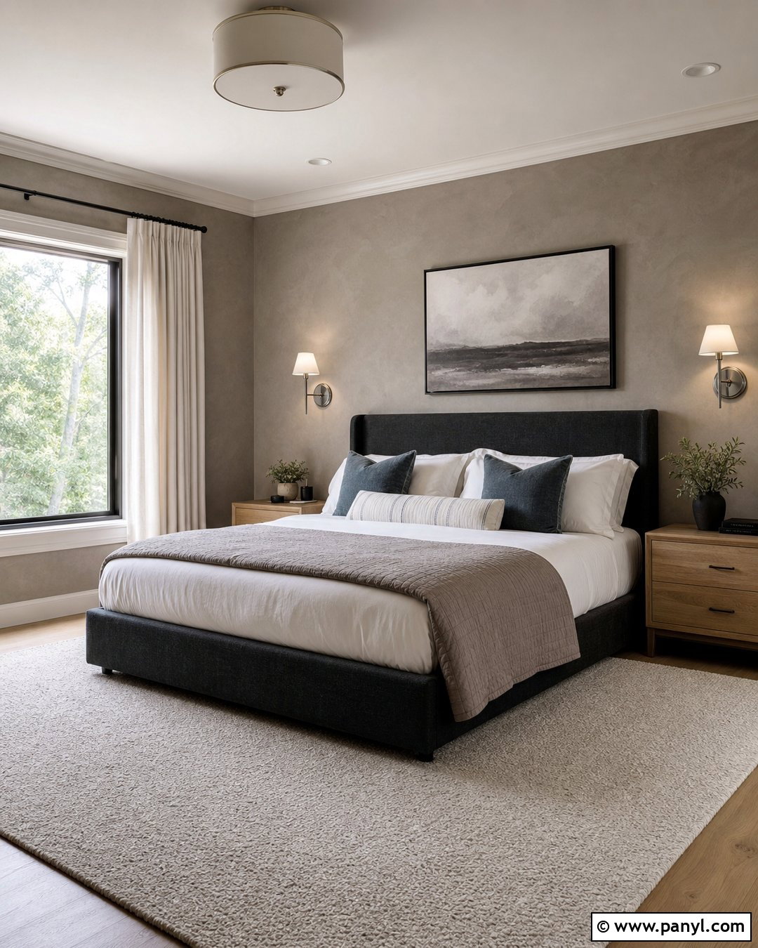 Gray Limewash Bedroom - 50 Limewash Walls