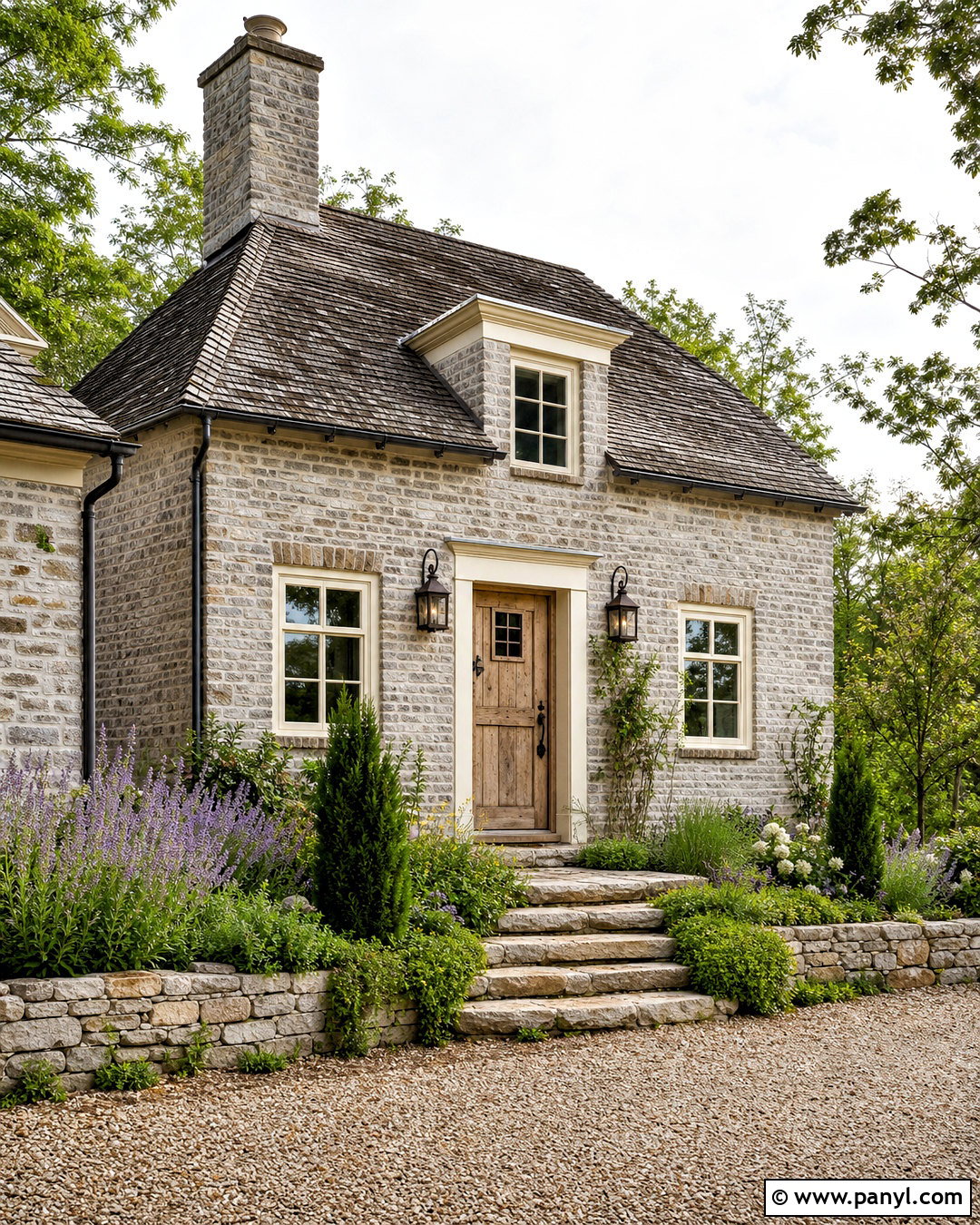 Gray Limewashed Brick Exterior - 20 grey painted brick ideas