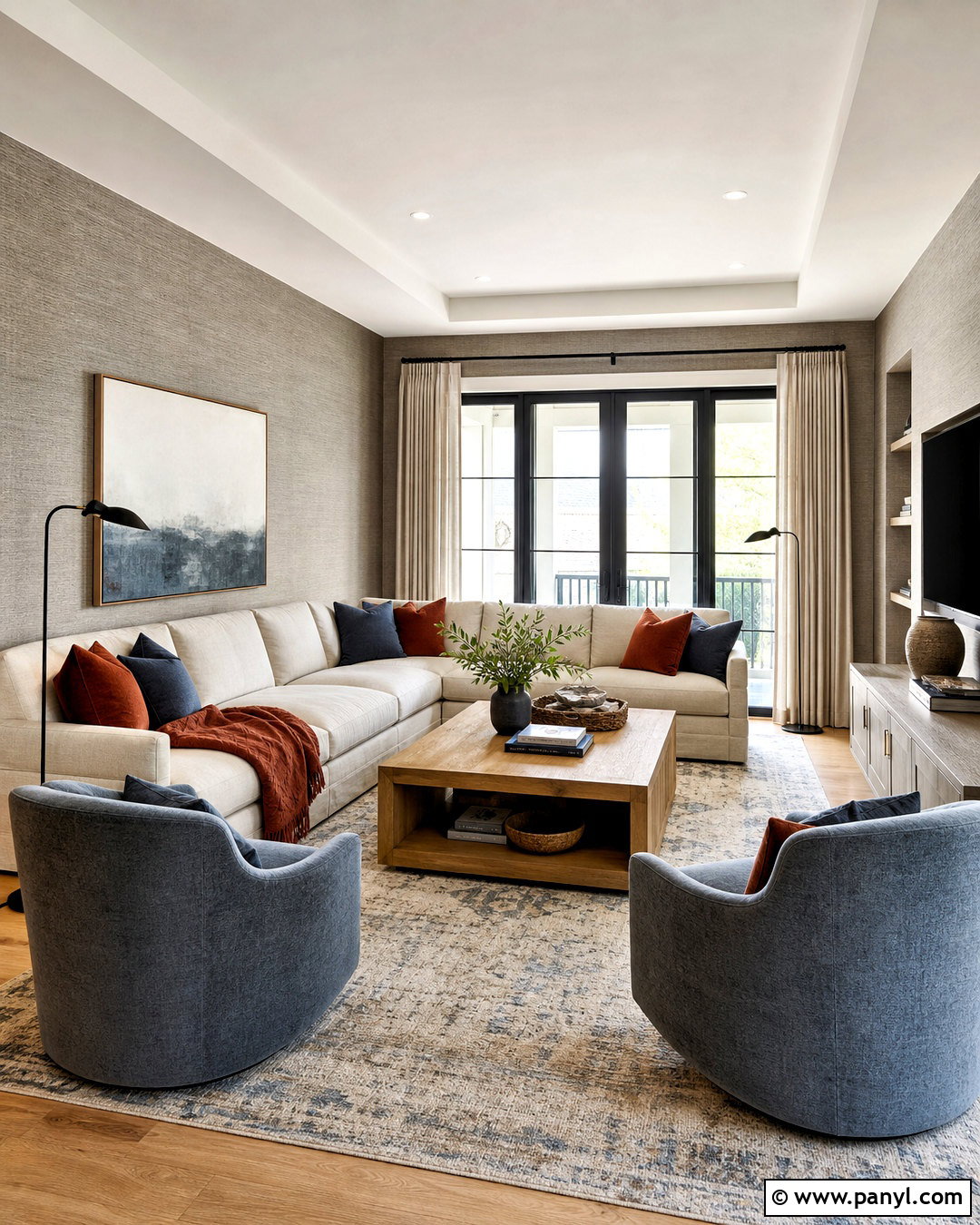 Gray Linen Wallpaper Family Room - 20 gray wallpaper ideas