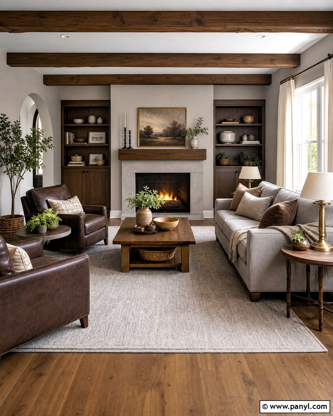 Gray Living Room With Chocolate Brown - 20 accent colors for gray living room ideas
