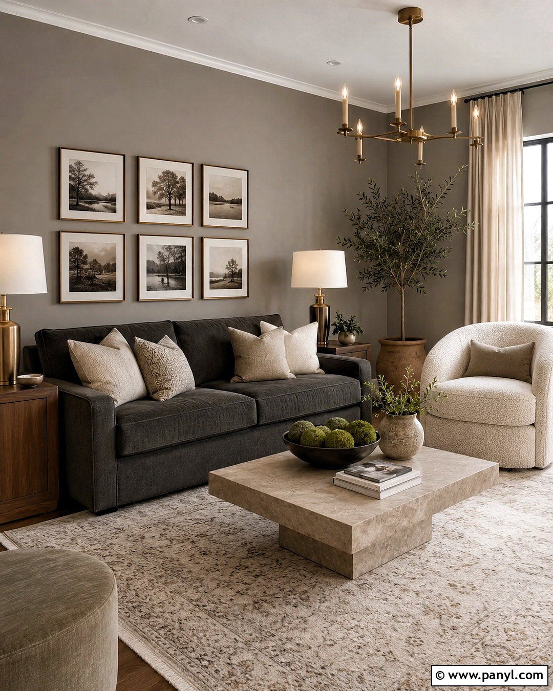 Gray Living Room With Cream - 20 colors that go with gray living rooms