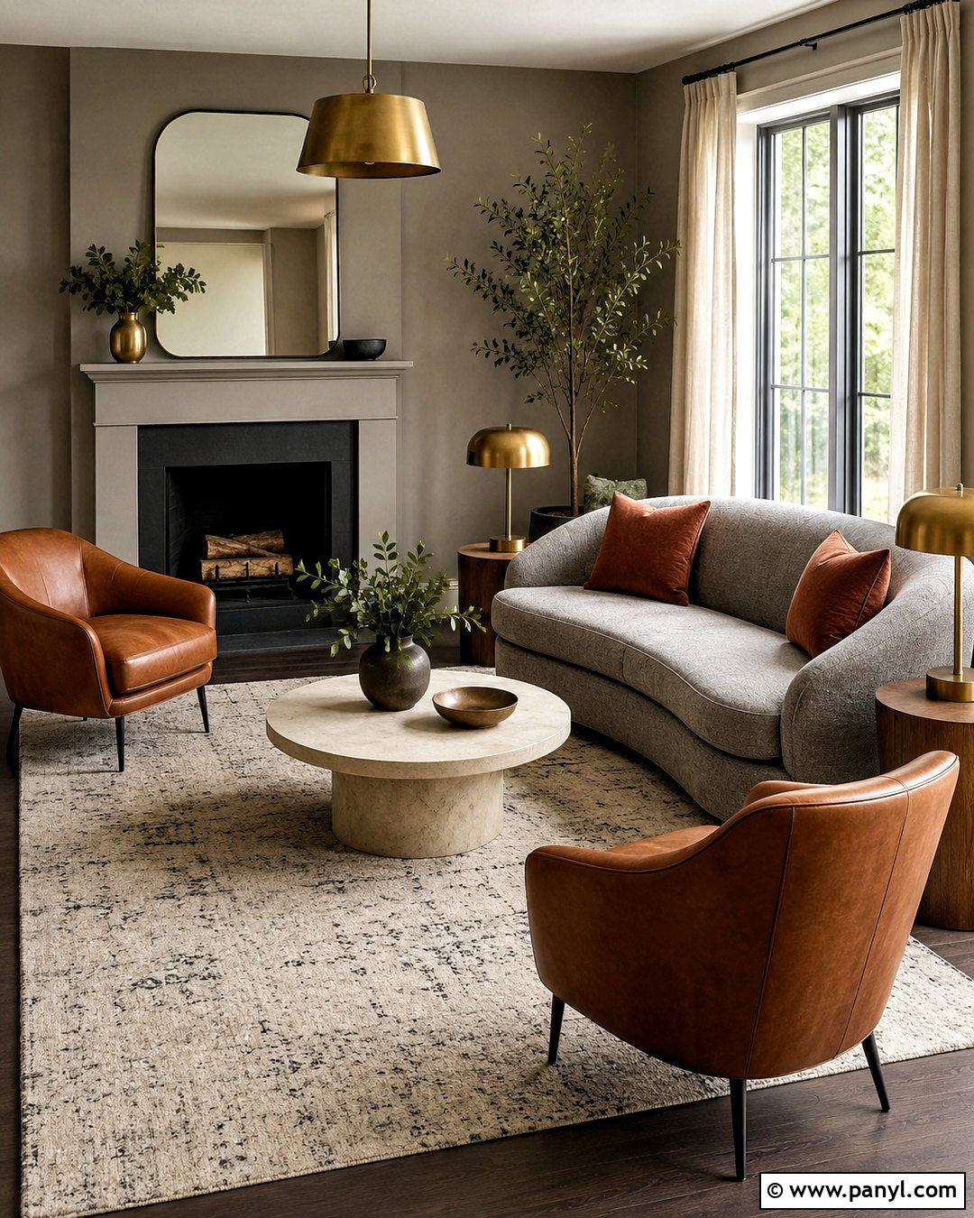 Gray Living Room With Dark Floors - 20 living room designs dark floors