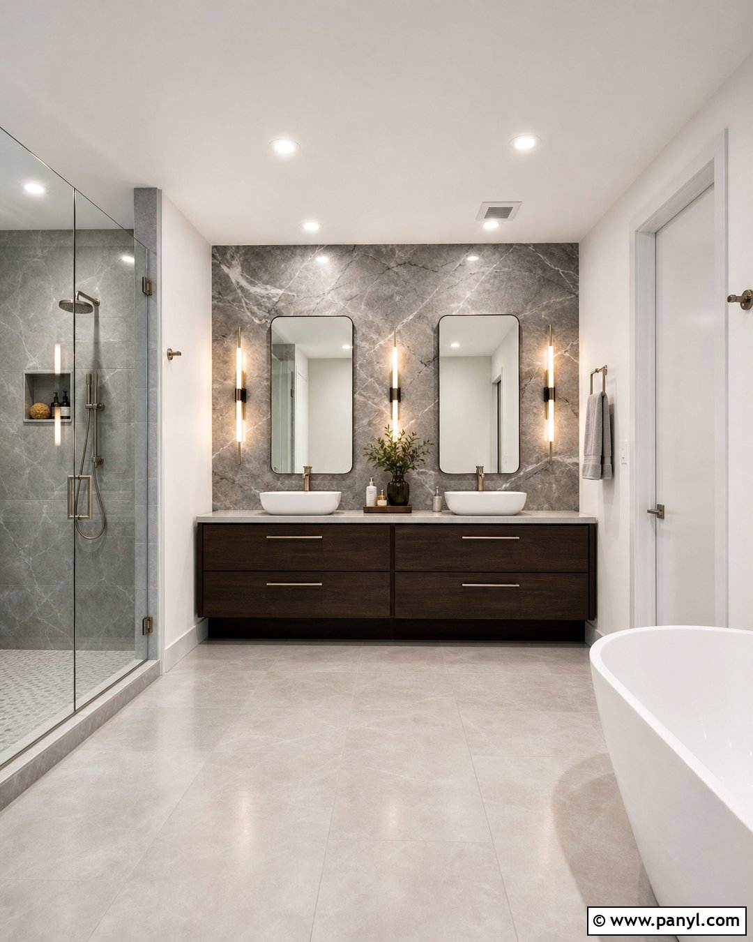 Gray Marble Bathroom Wall - 20 Gray Textured Bathroom Walls