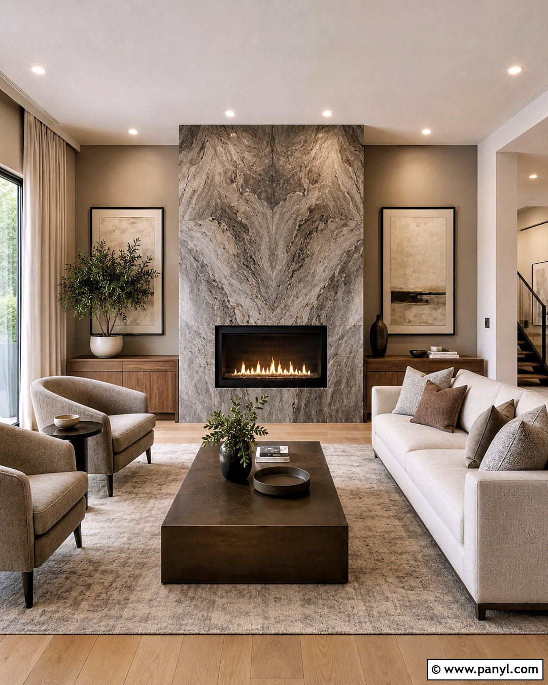 Gray Marble Fireplace Wall - 20 marble texture ideas