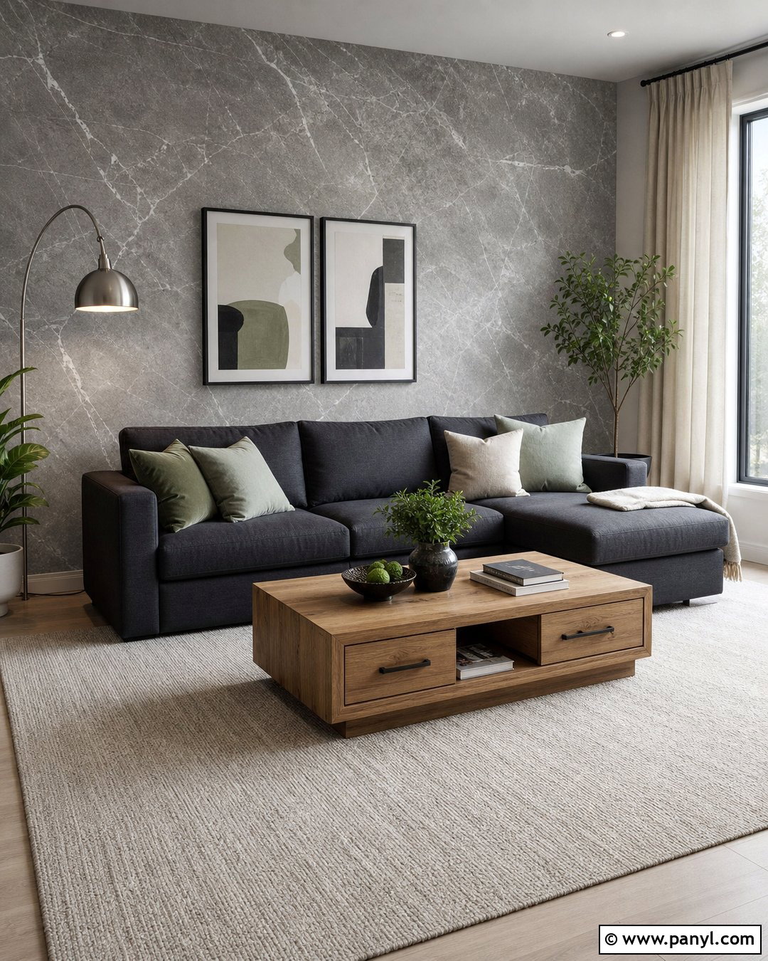Gray Marble Wallpaper Living Room - 30 Marble Wallpaper Living Room Ideas