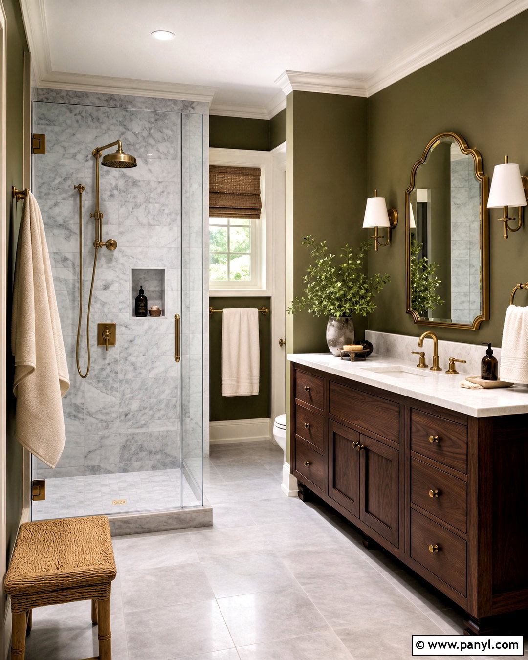 20 Gray and Green Bathroom Ideas for a Fresh, Calming Retreat