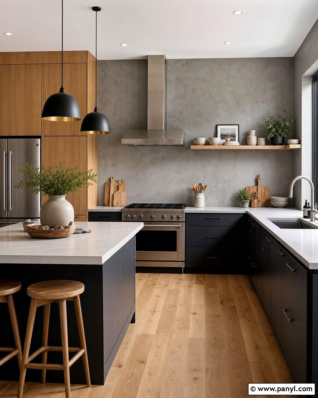 Gray Microcement Wall Texture - 50 wall colour texture ideas
