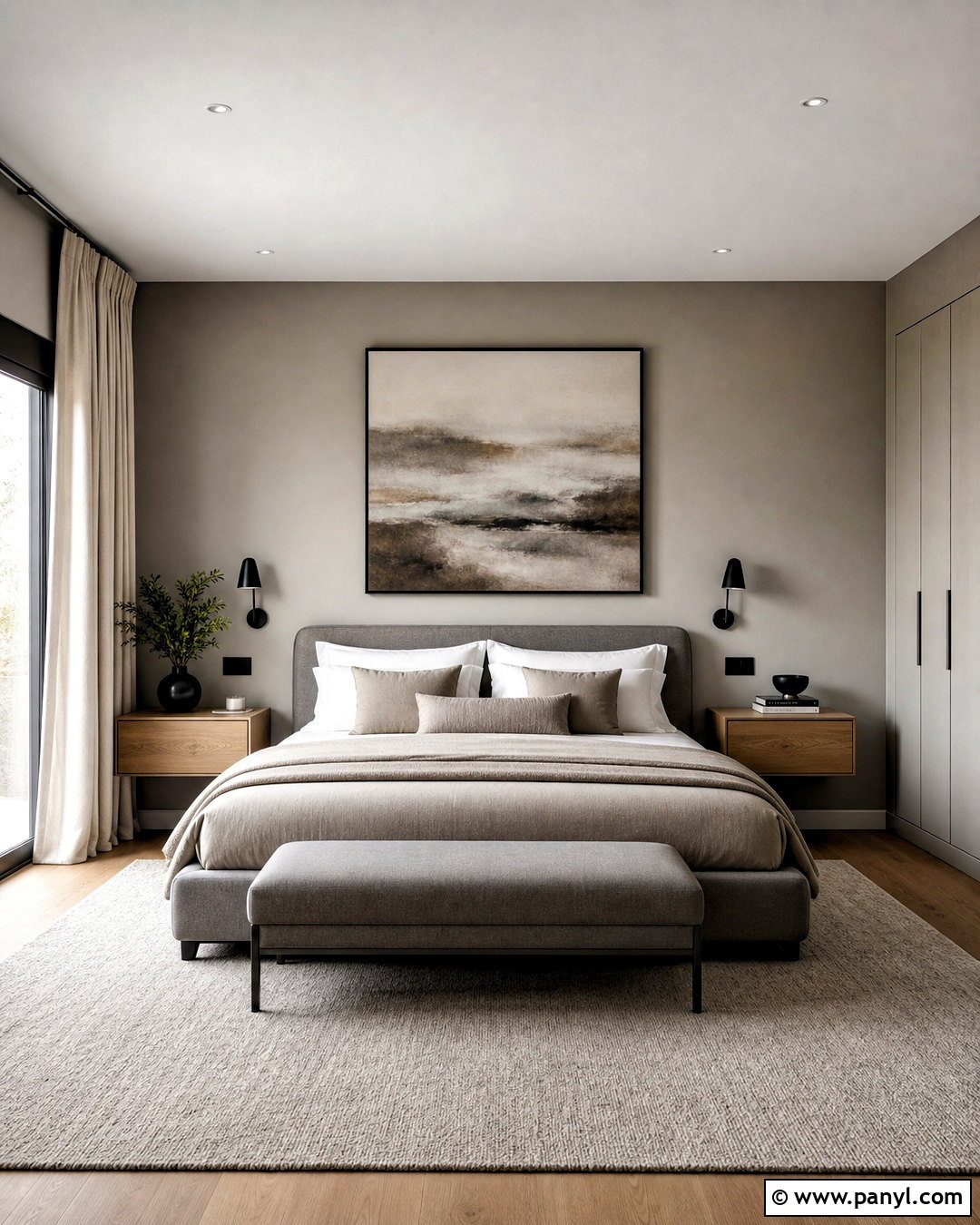 Gray Minimalist Bedroom - 20 gray room ideas