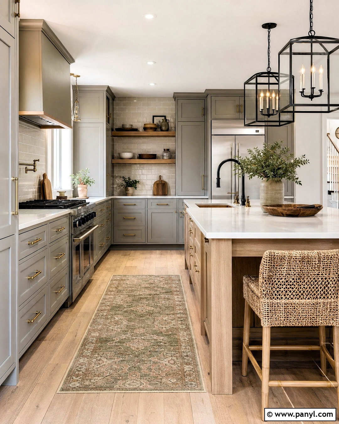 Gray Modern Farmhouse Kitchen - 20 gray room ideas