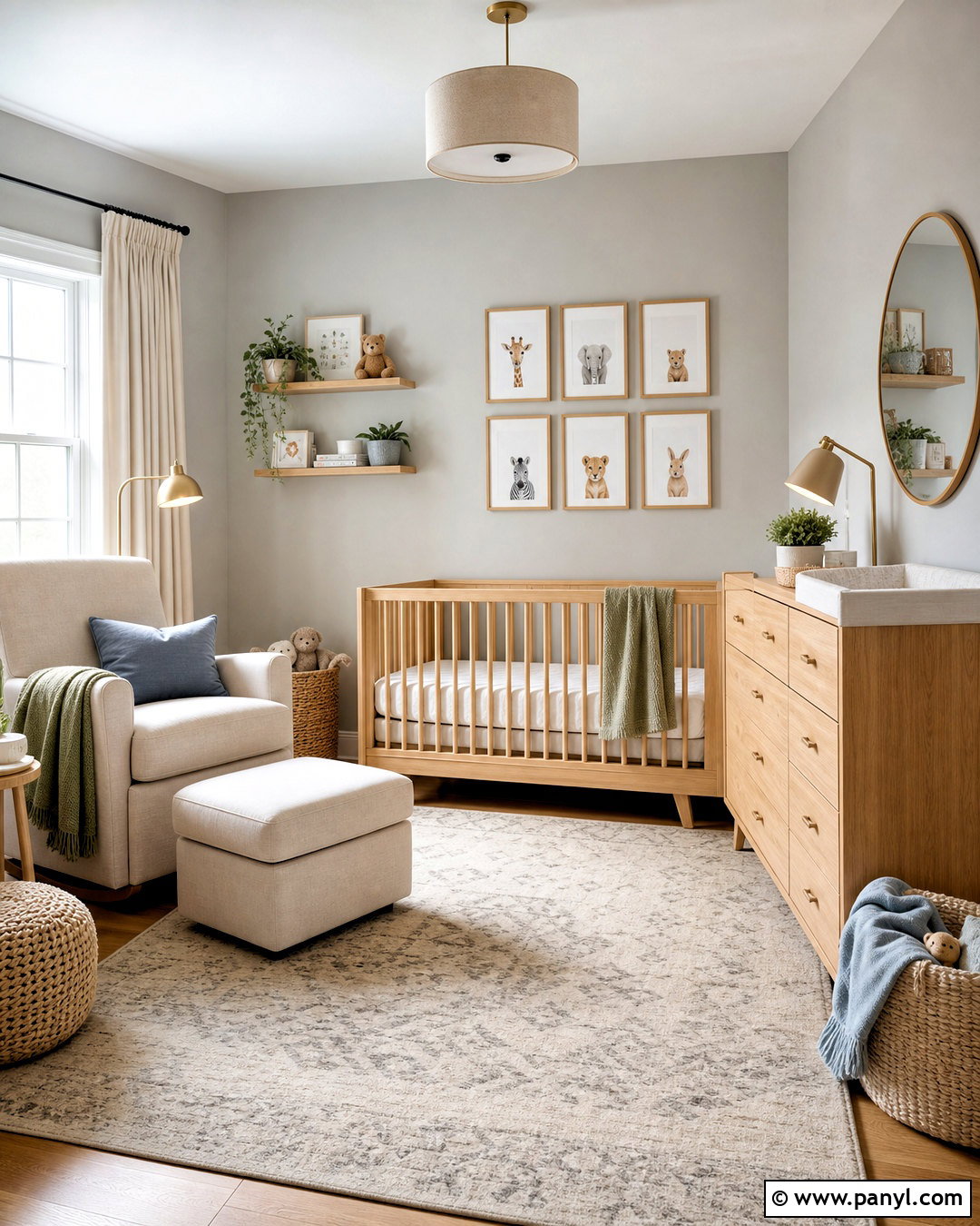 Gray Nursery - 20 gray interior design ideas