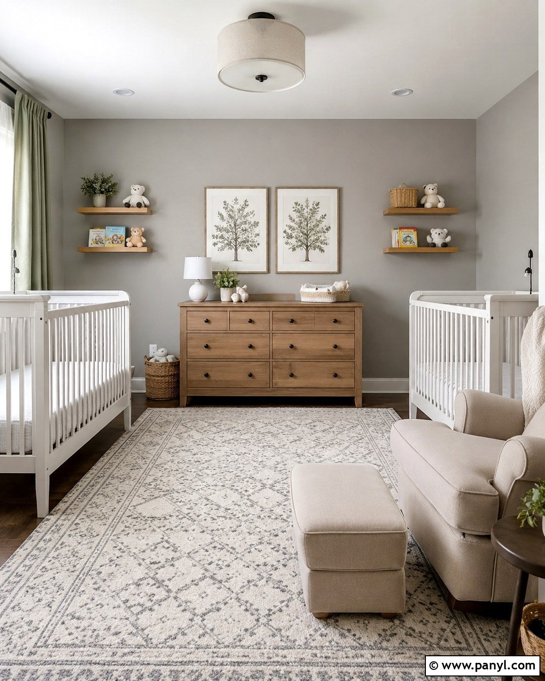 Gray Nursery For Twins - 20 Nursery Gray Walls