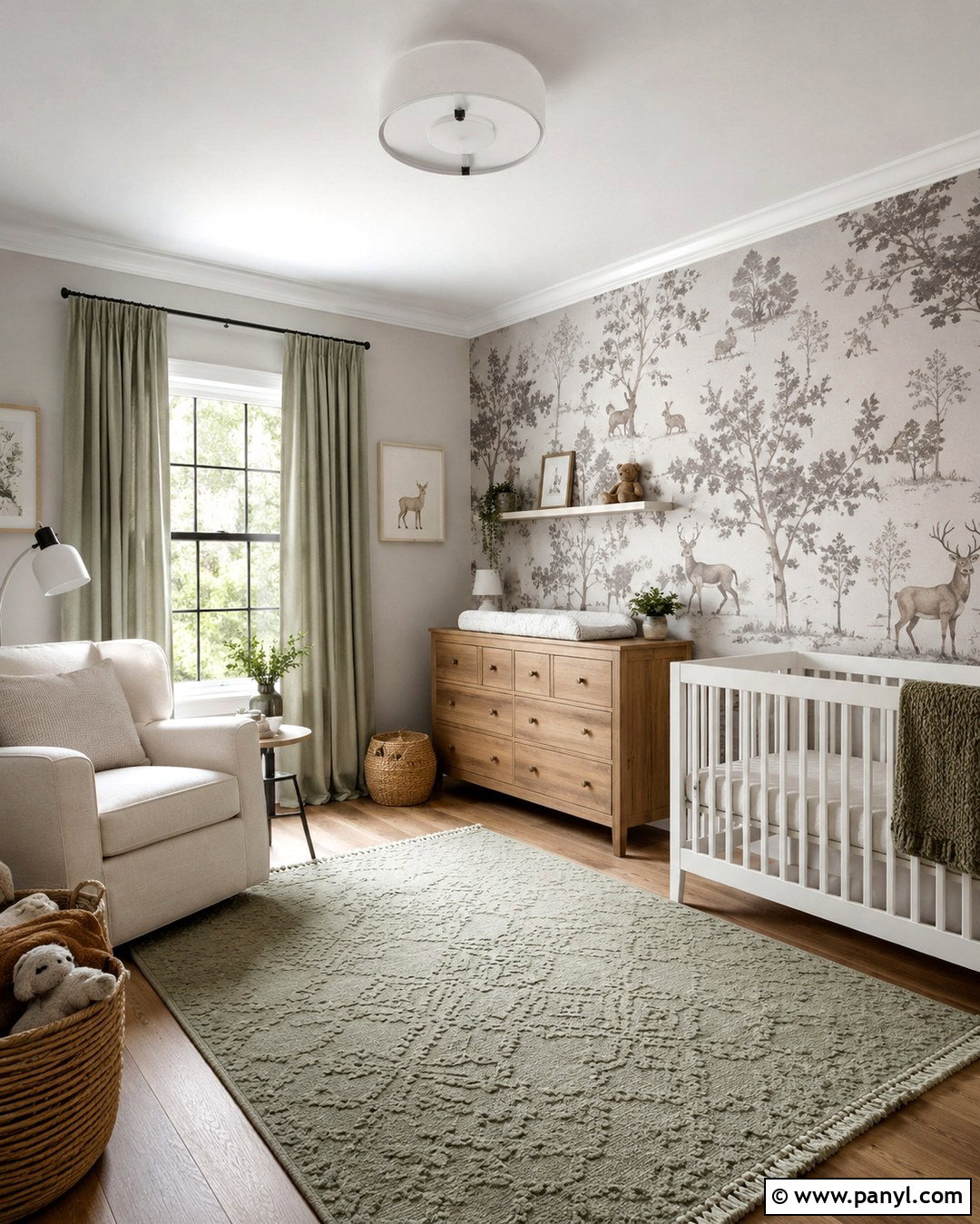 Gray Nursery Wallpaper Wall - 20 Nursery Gray Walls