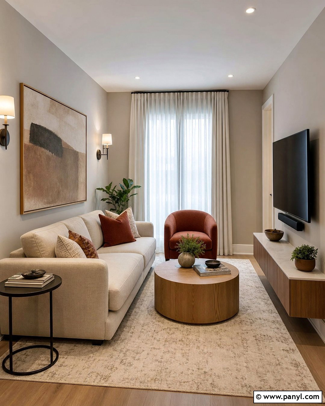 Gray Painted Walls Small Living Room - 35 Gray Painted Walls
