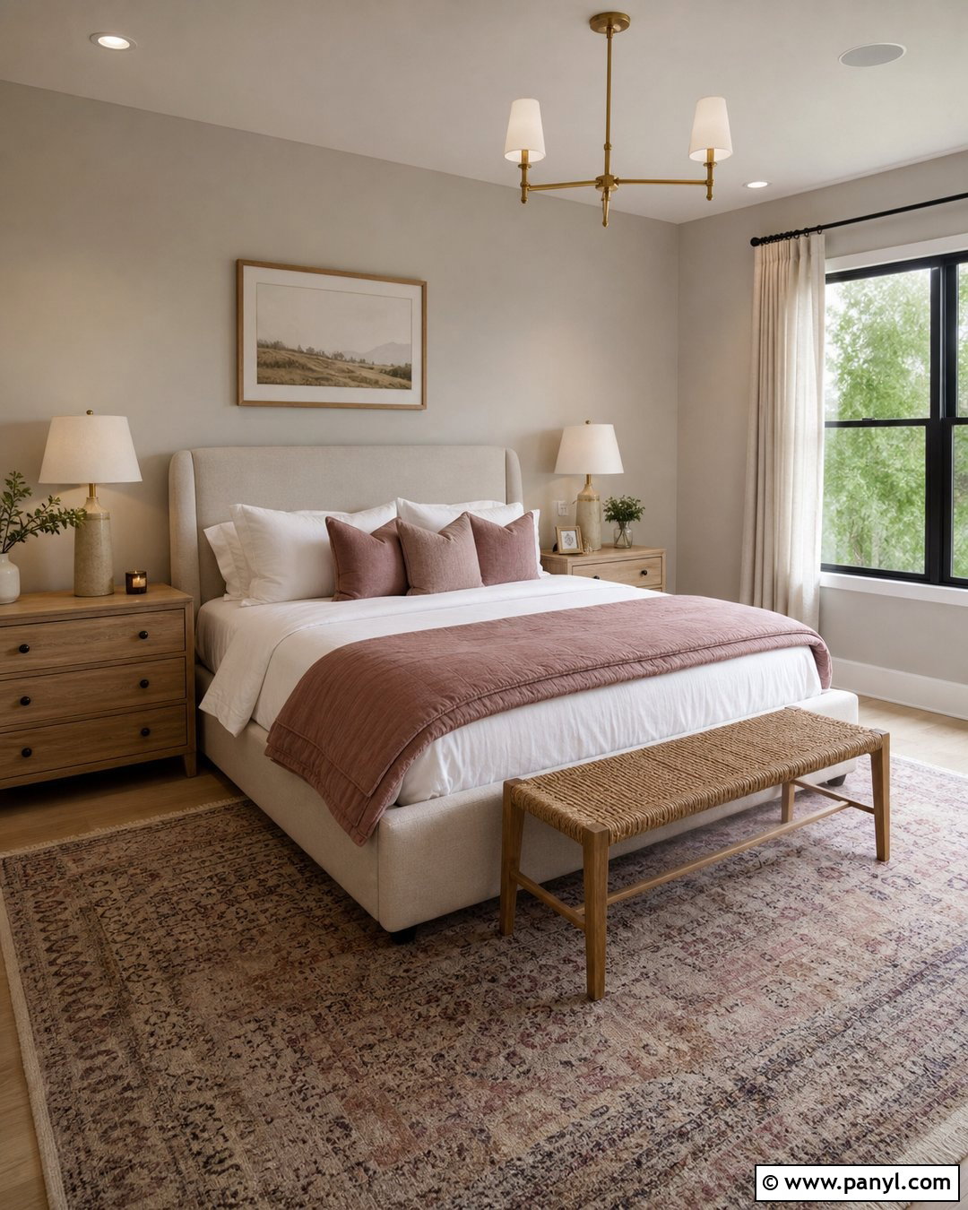 Gray Painted Walls With Blush Pink - 35 Gray Painted Walls