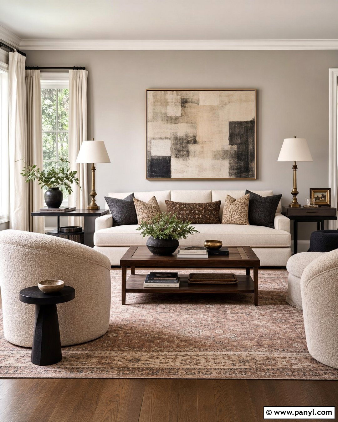 Gray Painted Walls With Cream Furniture - 35 Gray Painted Walls