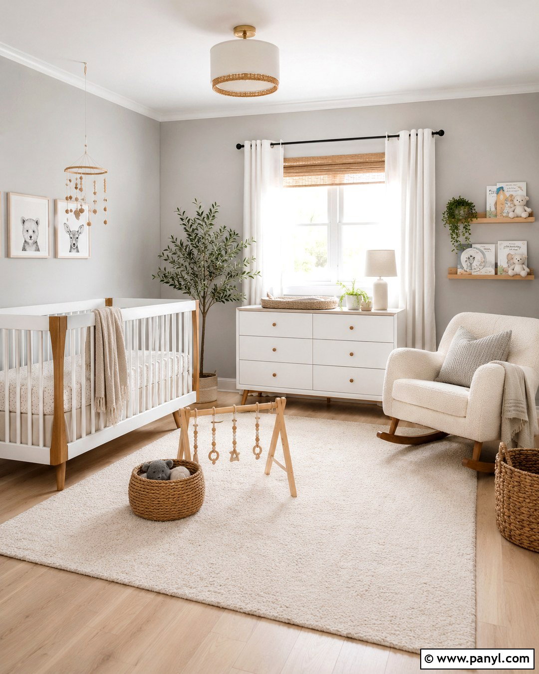 20 Nursery With Gray Walls for a Calm, Timeless Baby Room