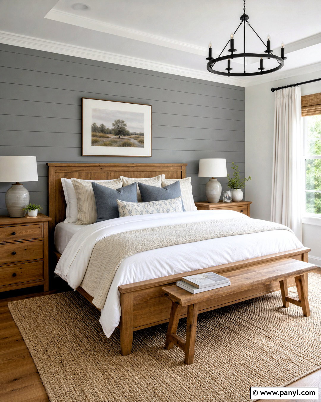 Gray Shiplap Accent Wall Bedroom - 20 gray accent wall ideas