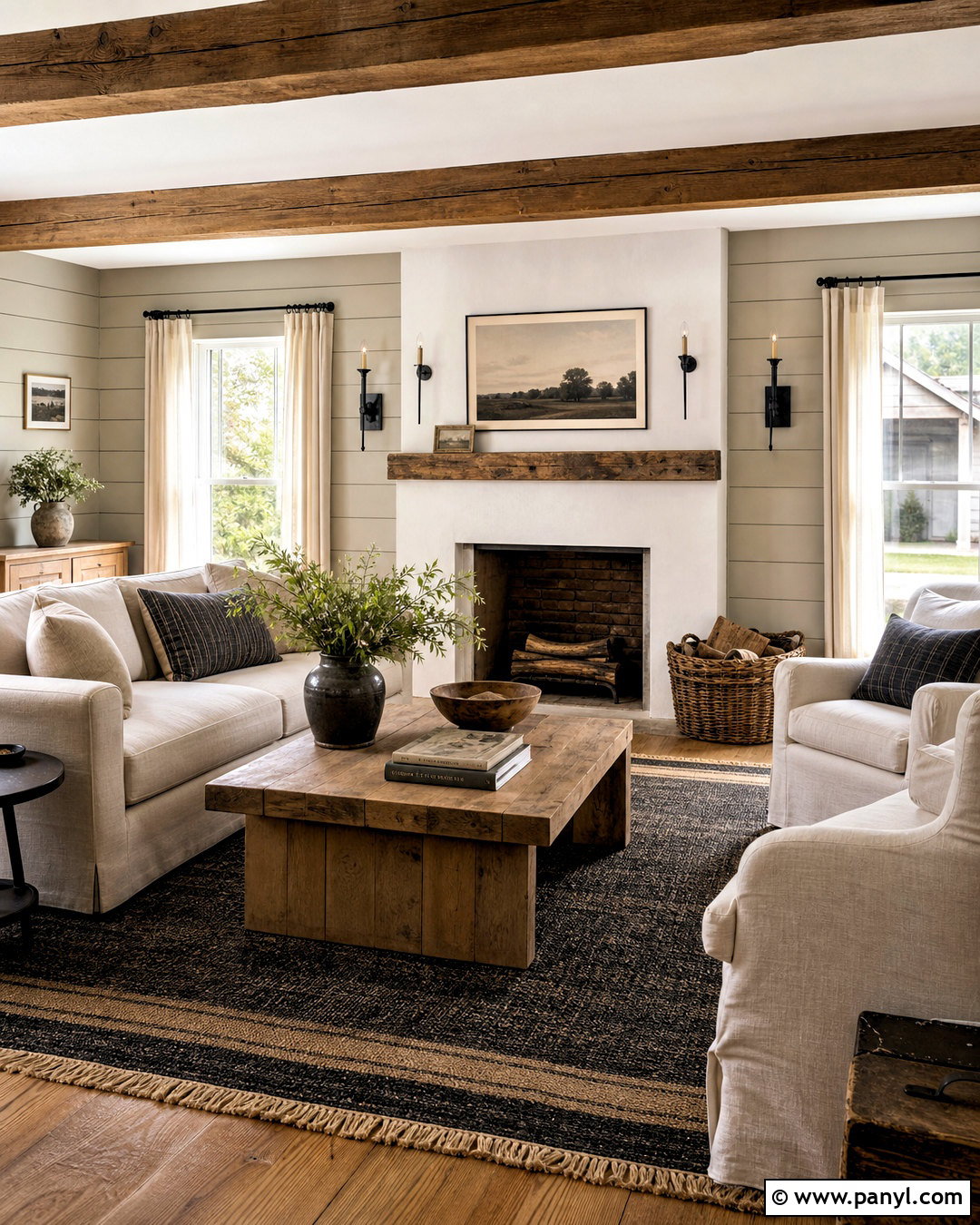 Gray Shiplap Walls With Farmhouse Decor - 20 gray wall design ideas