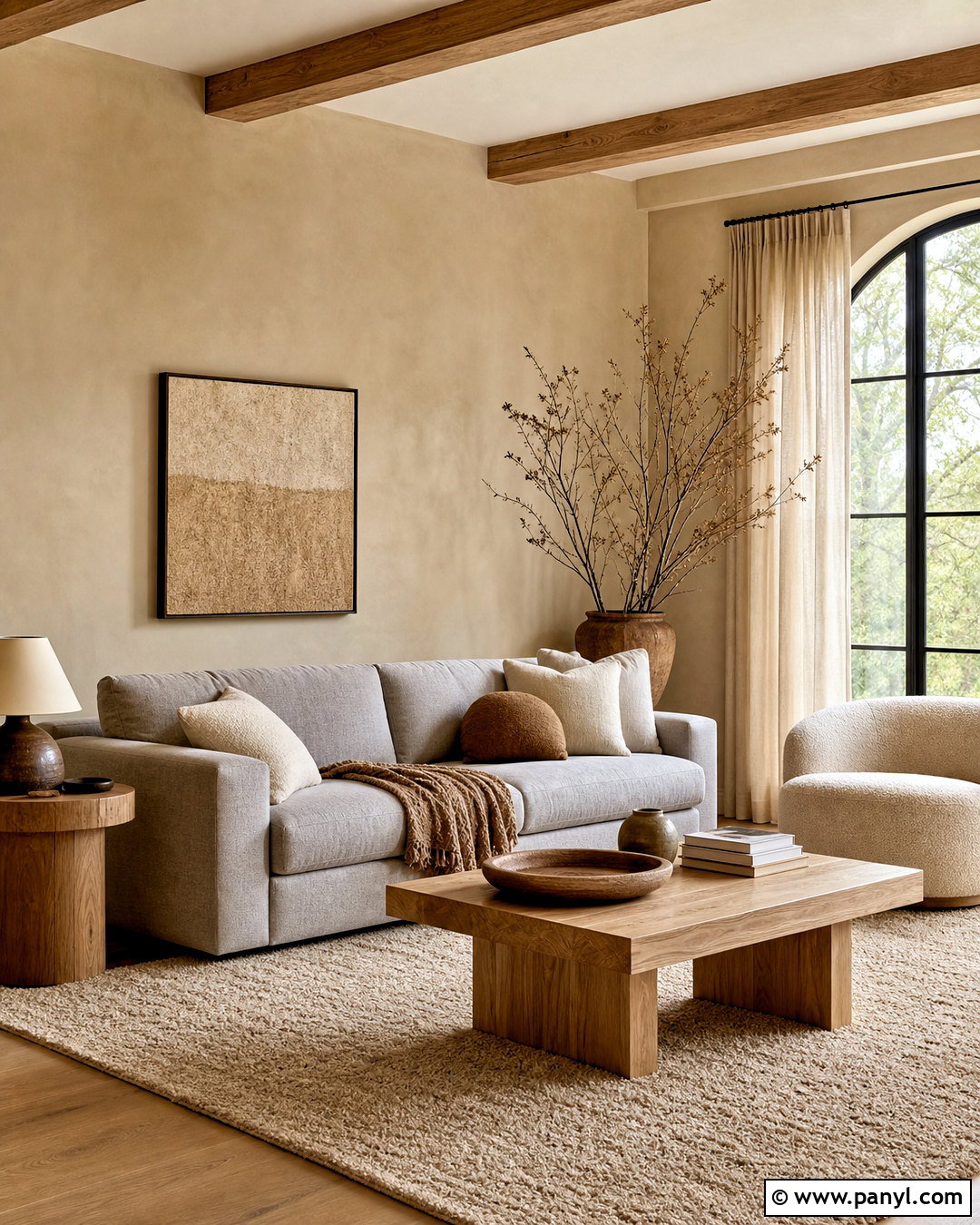 Gray Sofa With Beige And Wood Tones - 20 gray sofa styling ideas