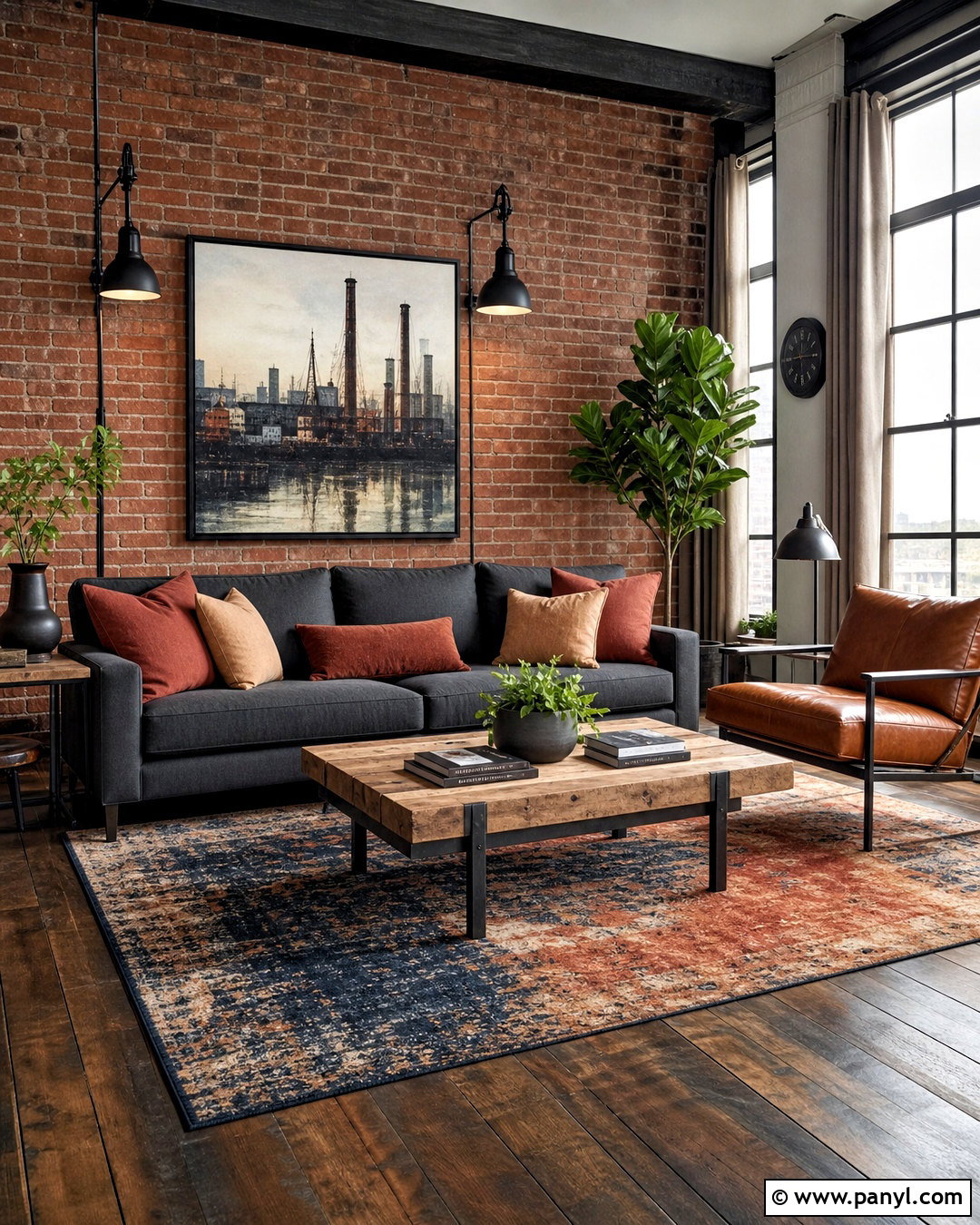 Gray Sofa With Industrial Decor - 20 gray sofa styling ideas