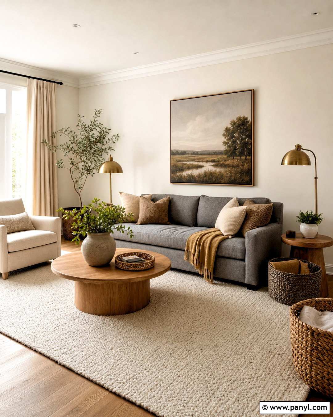Gray Sofa With Warm Neutral Decor - 20 gray sofa styling ideas