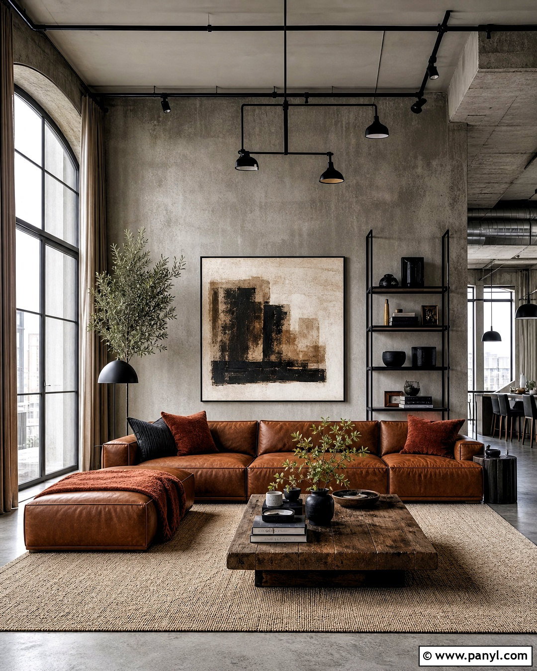 Gray Stone Wash Loft - 20 stone wash wall ideas