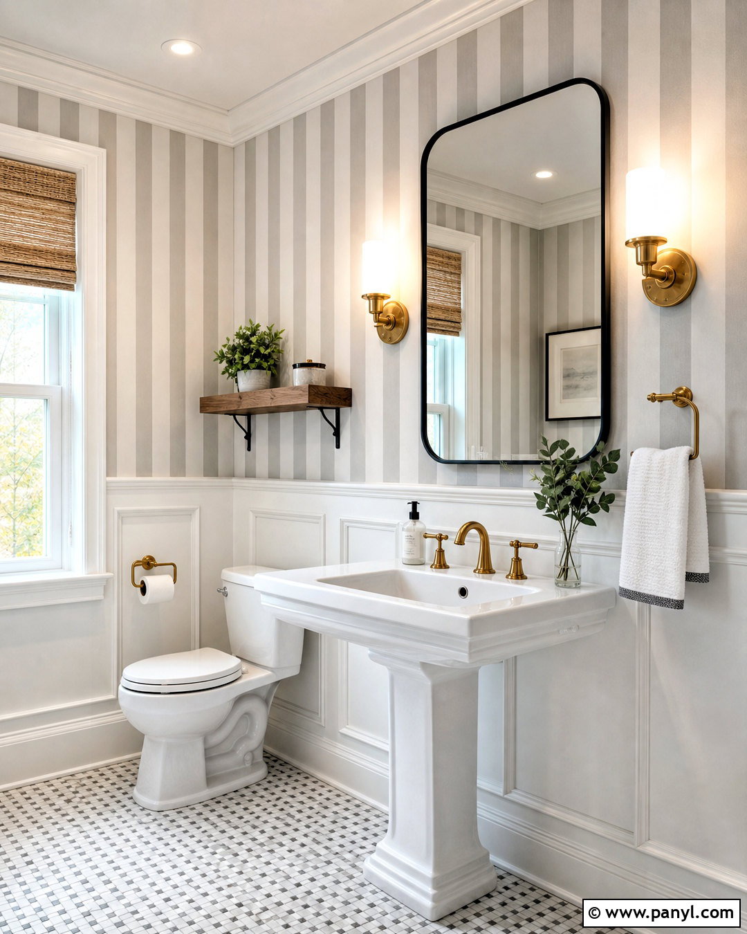 Gray Striped Bathroom Wallpaper - 20 gray wallpaper ideas