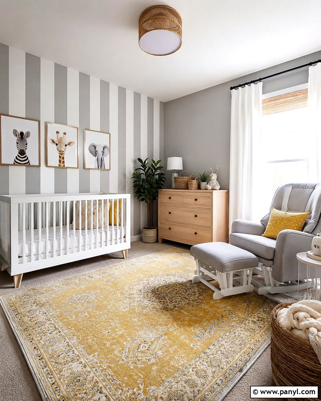 Gray Striped Nursery Walls - 20 Nursery Gray Walls