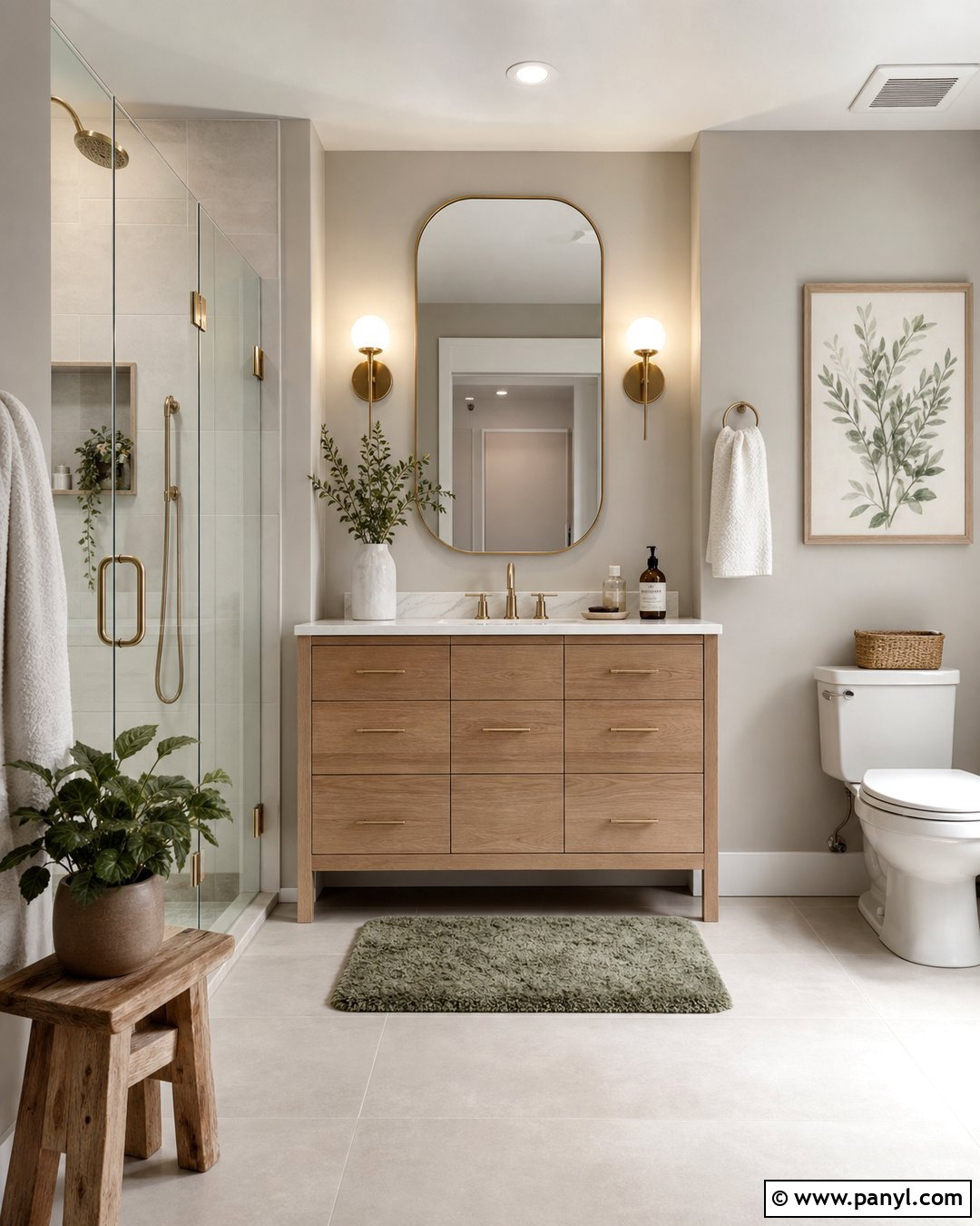 Gray Wall Bathroom - 30 gray wall room ideas