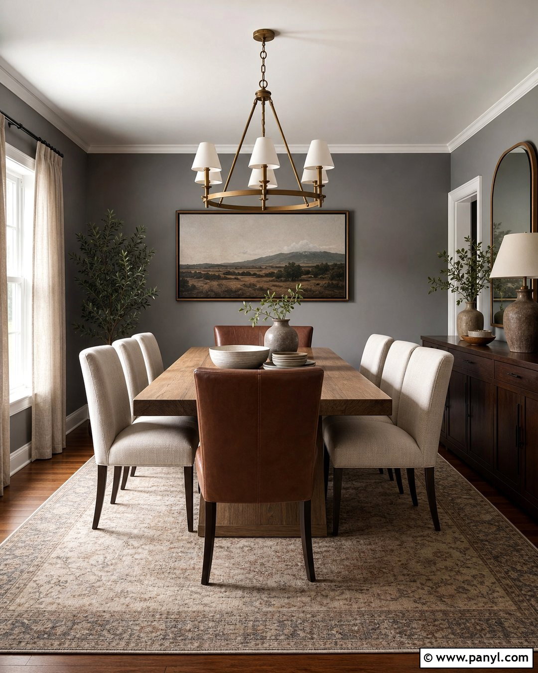 Gray Wall Dining Room - 30 gray wall room ideas
