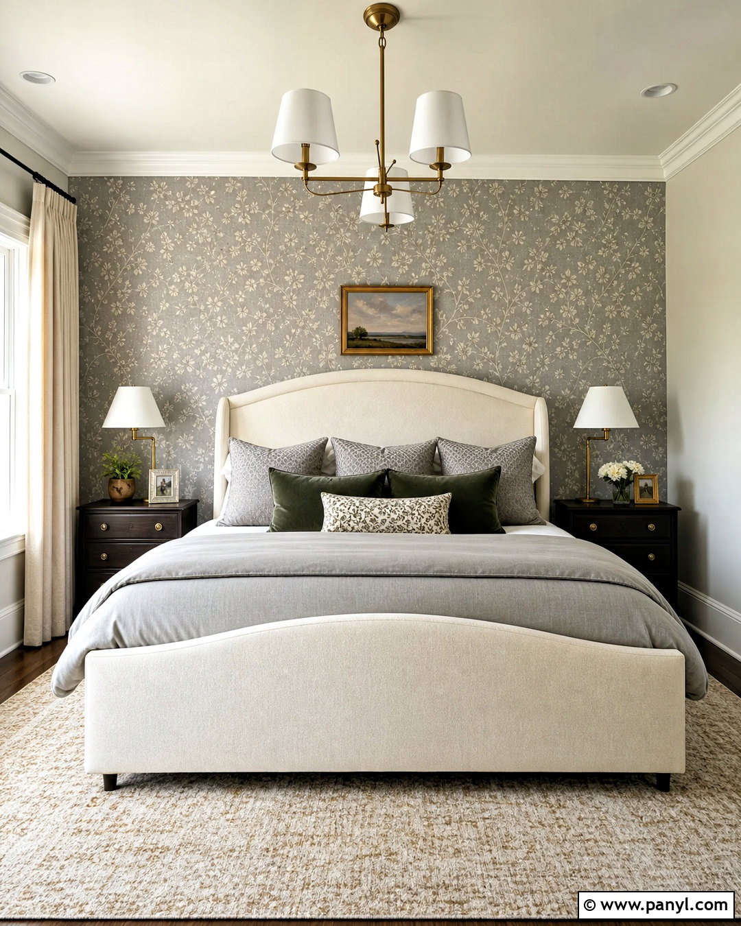 Gray Wallpaper Accent Wall Bedroom - 20 gray accent wall bedroom ideas